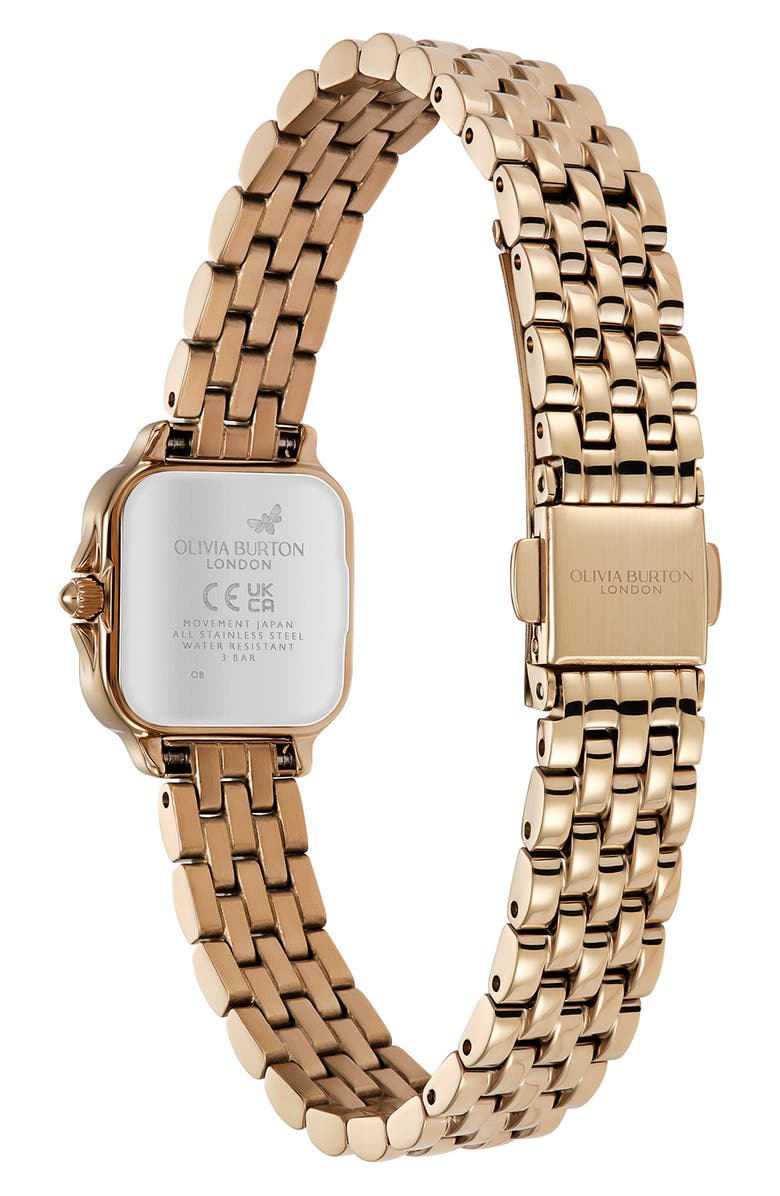 Olivia Burton Mini Grosvenor Bracelet Watch, 20mm, Alternate, color, Grey