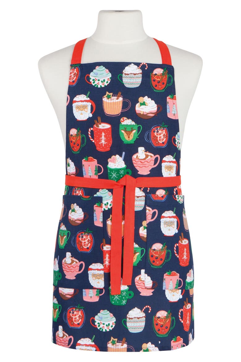 Cozy Cups Apron & Dish Towel Set, Alternate, color, COZY CUPS