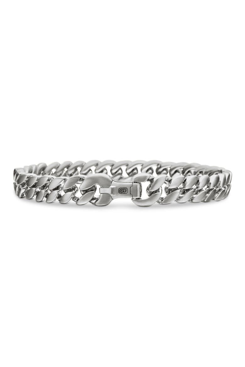 Curb Chain Bracelet, 8mm, Alternate, color, SILVER