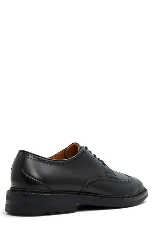 Brooks Brothers Ellington Wingtip Derby In Black
