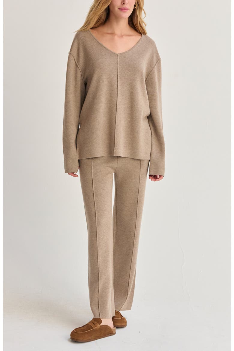 Lounge Sweater Knit Pants, Alternate, color, Taupe