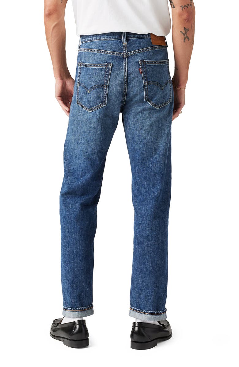 Levi's<sup>®</sup> 505<sup>™</sup> Relaxed Straight Leg Selvedge Jeans, Alternate, color,