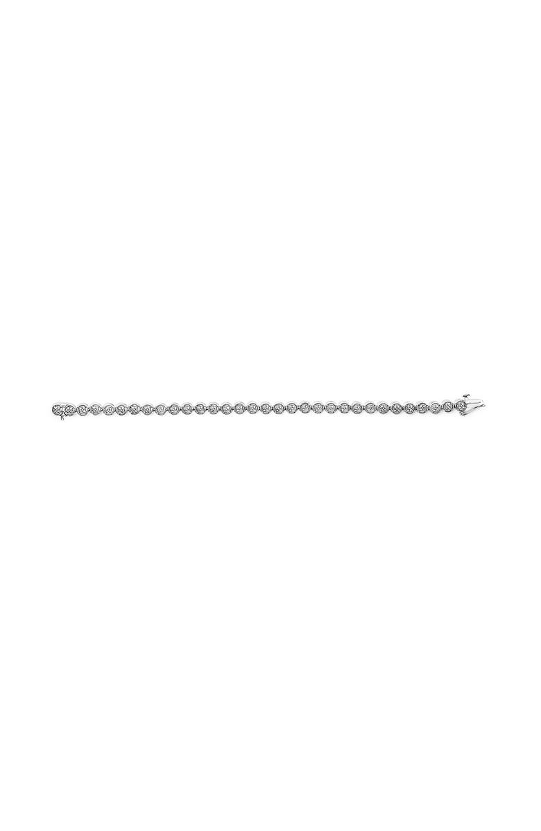 Haus of Brilliance Silver 1/4 Cttw Diamond Open Circle Wheel Link Tennis Bracelet, Alternate, color, Silver