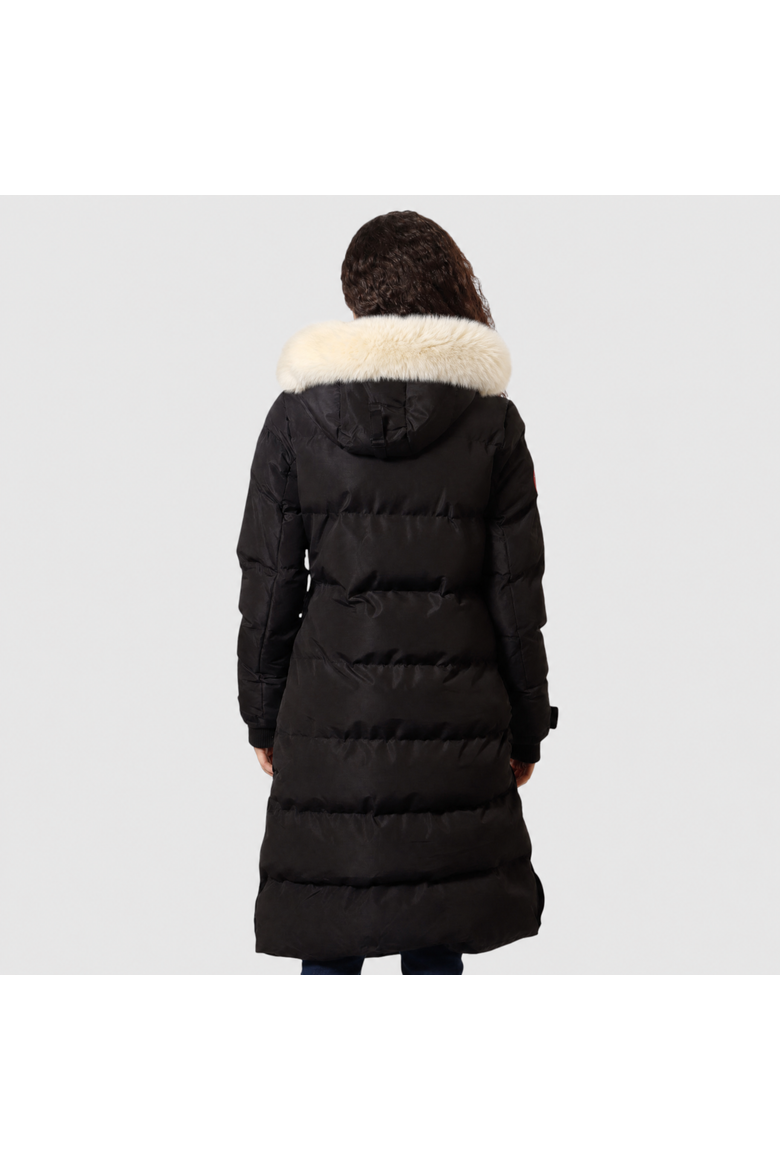 Quilted Maxi Long Jacket, Alternate, color, Black