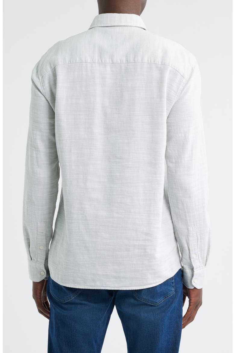 Long Sleeve Cotton Button-Up Shirt, Alternate, color, OIL GREEN