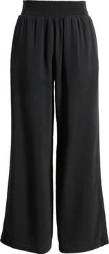 Bella Dahl Smock Waist Wide Leg Pants