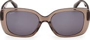 Max Mara 55mm Rectangular Sunglasses