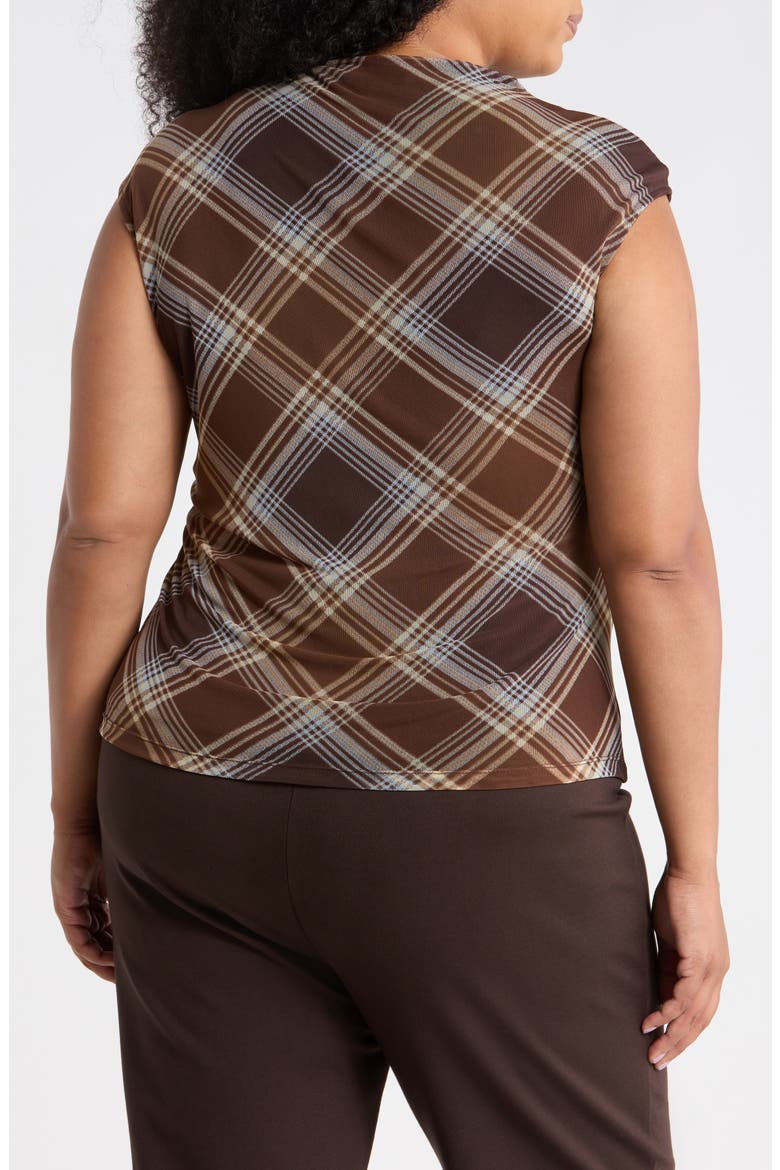 On the Way Sleeveless Top, Alternate, color, LISETTE BROWN PLAID