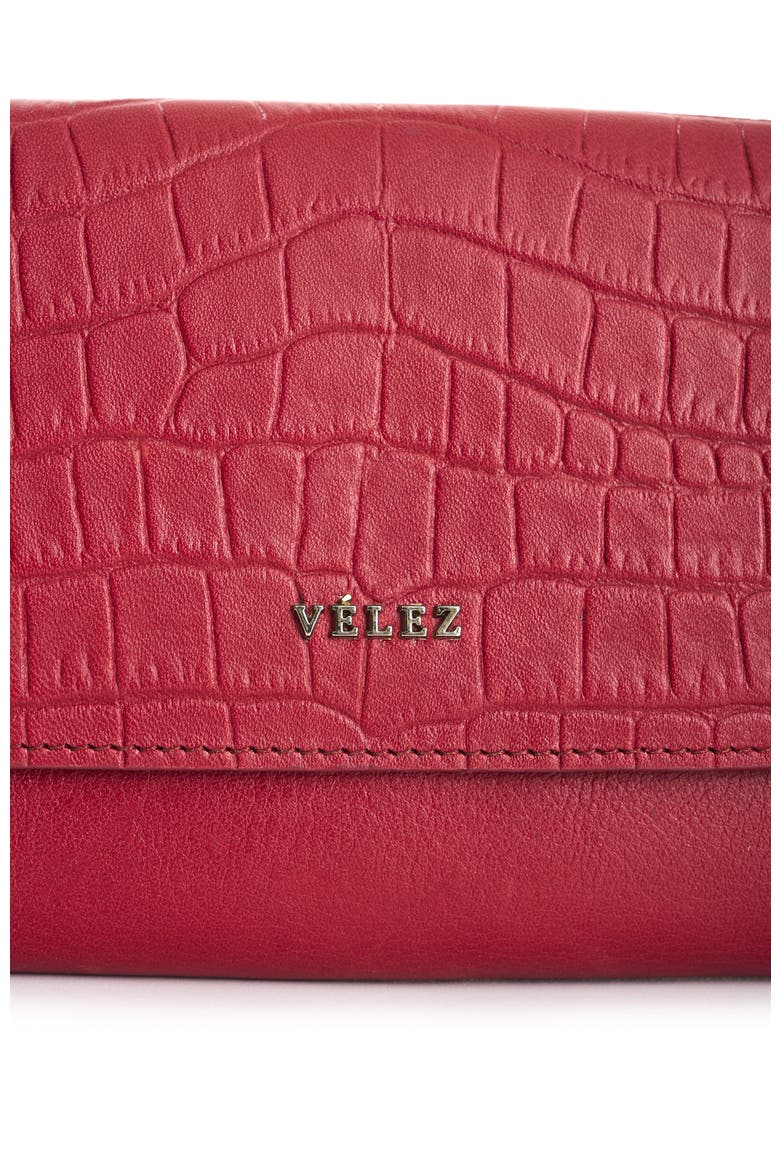 Leather Bifold Large Wallet, Alternate, color, Red