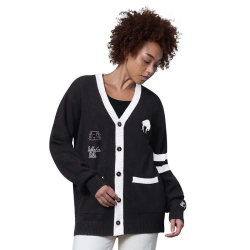 Starter Black Buffalo Bills Back Shot Button-up Cardigan
