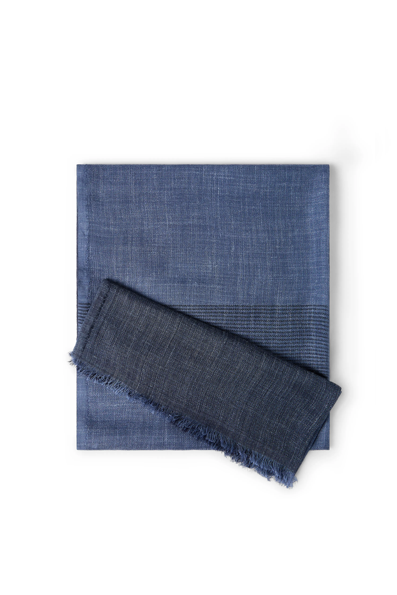Linen and silk scarf, Main, color, Denim