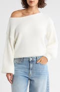 Abound Eyelash Knit Off-the-Shoulder Sweater