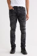 PURPLE BRAND Hotfix Camo Skinny Jeans