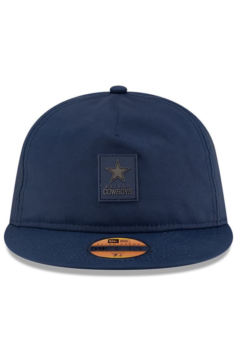 New Era Men's New Era Navy Dallas Cowboys 2025 Sideline  Retro Crown 59FIFTY Fitted Hat, Alternate, color, Navy