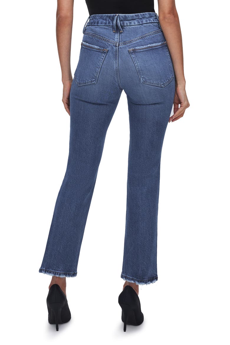 Good Legs Soft-Tech High Waist Ankle Straight Leg Jeans, Alternate, color, INDIGO513