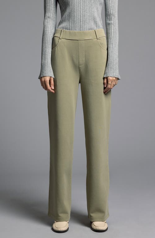 Weekend Los Angeles Genevieve Pull-on Cotton Blend Pants In Bonsai