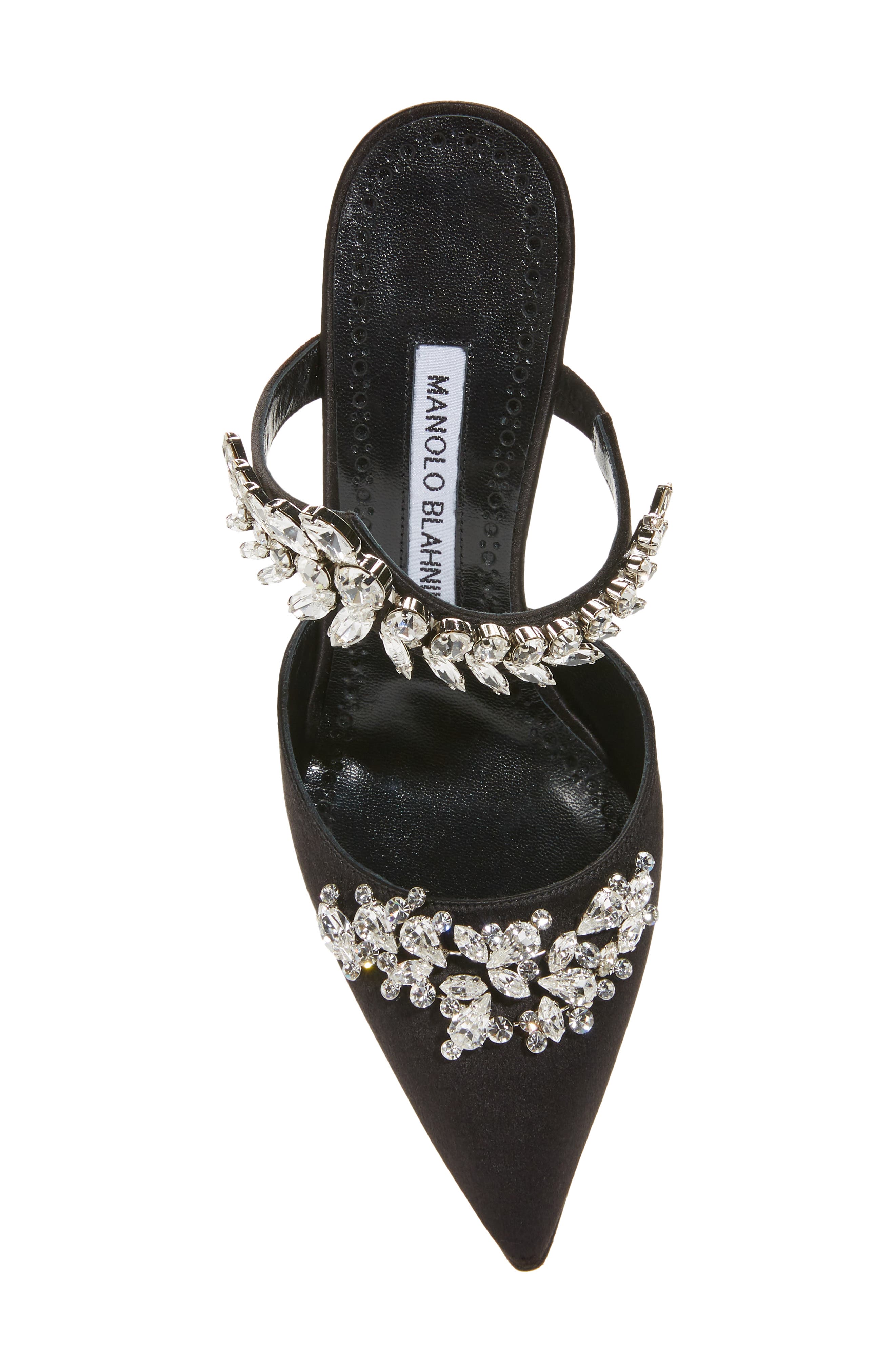Lurum Jewel Leaf Mule, Alternate, color, BLACK