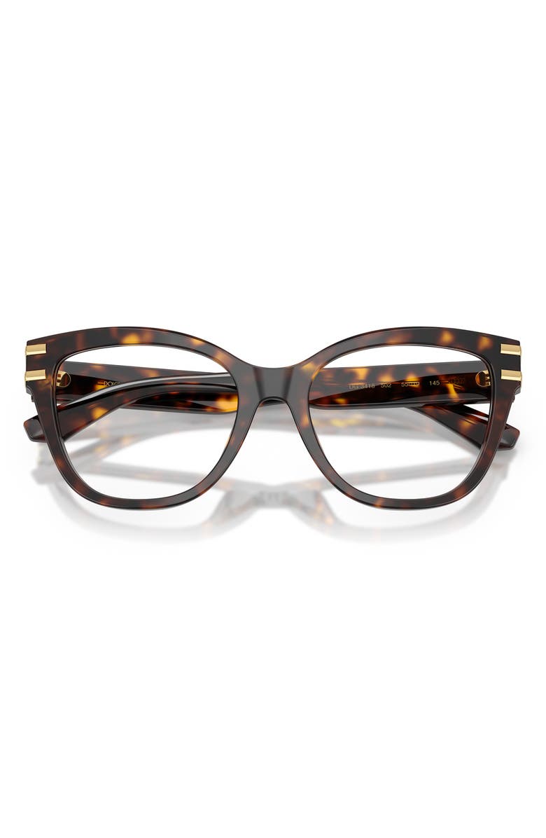 Dolce&Gabbana 55mm Butterfly Optical Glasses, Alternate, color, Havana / Demo Lens