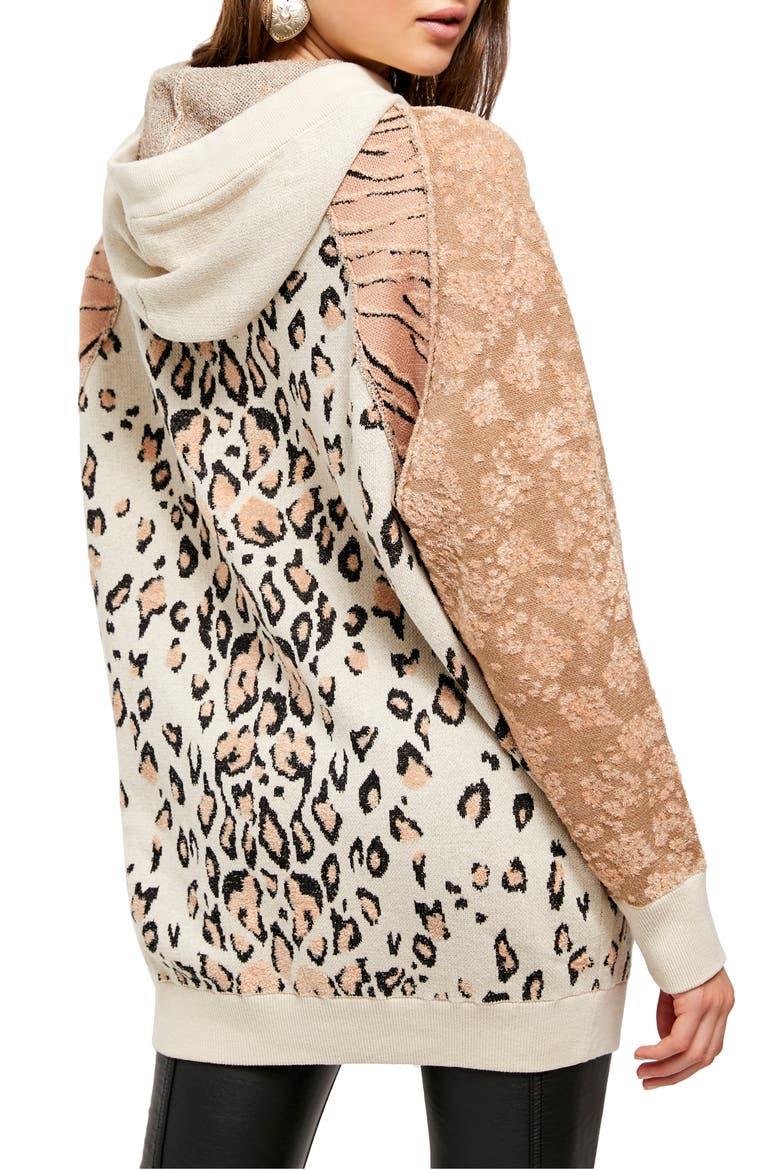 Nala Jacquard Hoodie, Alternate, color, SPICED CHAI COMBO