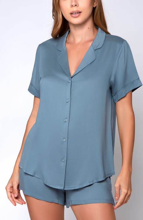 Organic Cotton and Tencel Notched Collar Pajama Set