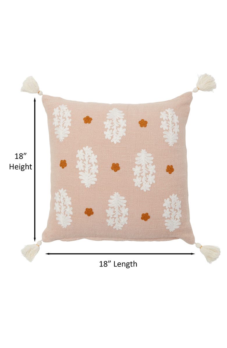 ROSELLI TRADING COMPANY Udaipur Paisley Taupe Pillow, Alternate, color, Taupe Multi