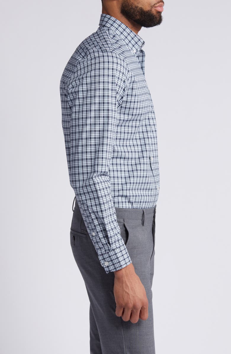 Nordstrom Trim Fit Tech-Smart Plaid Button-Down Shirt, Alternate, color,