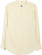 Anne Klein Pleated Satin Yoryu Top