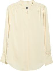 Anne Klein Pleated Satin Yoryu Top