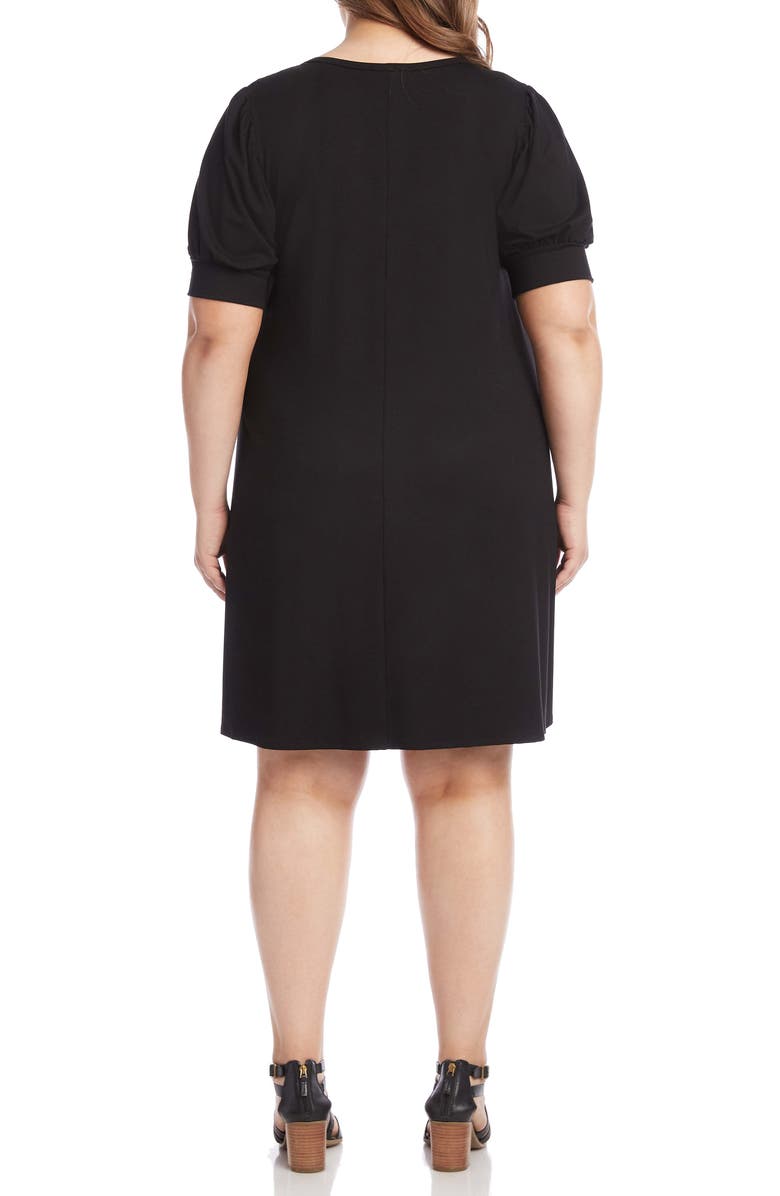 Karen Kane Erin A-Line Dress, Alternate, color, Black