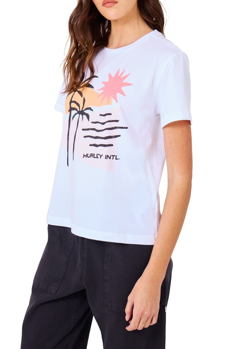 Hurley Desert Springs Classic Tee, Alternate, color, White