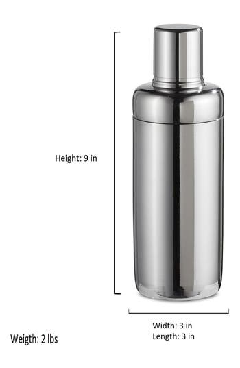 Roselli Trading Company Deco Bar Cocktail Shaker In Silver
