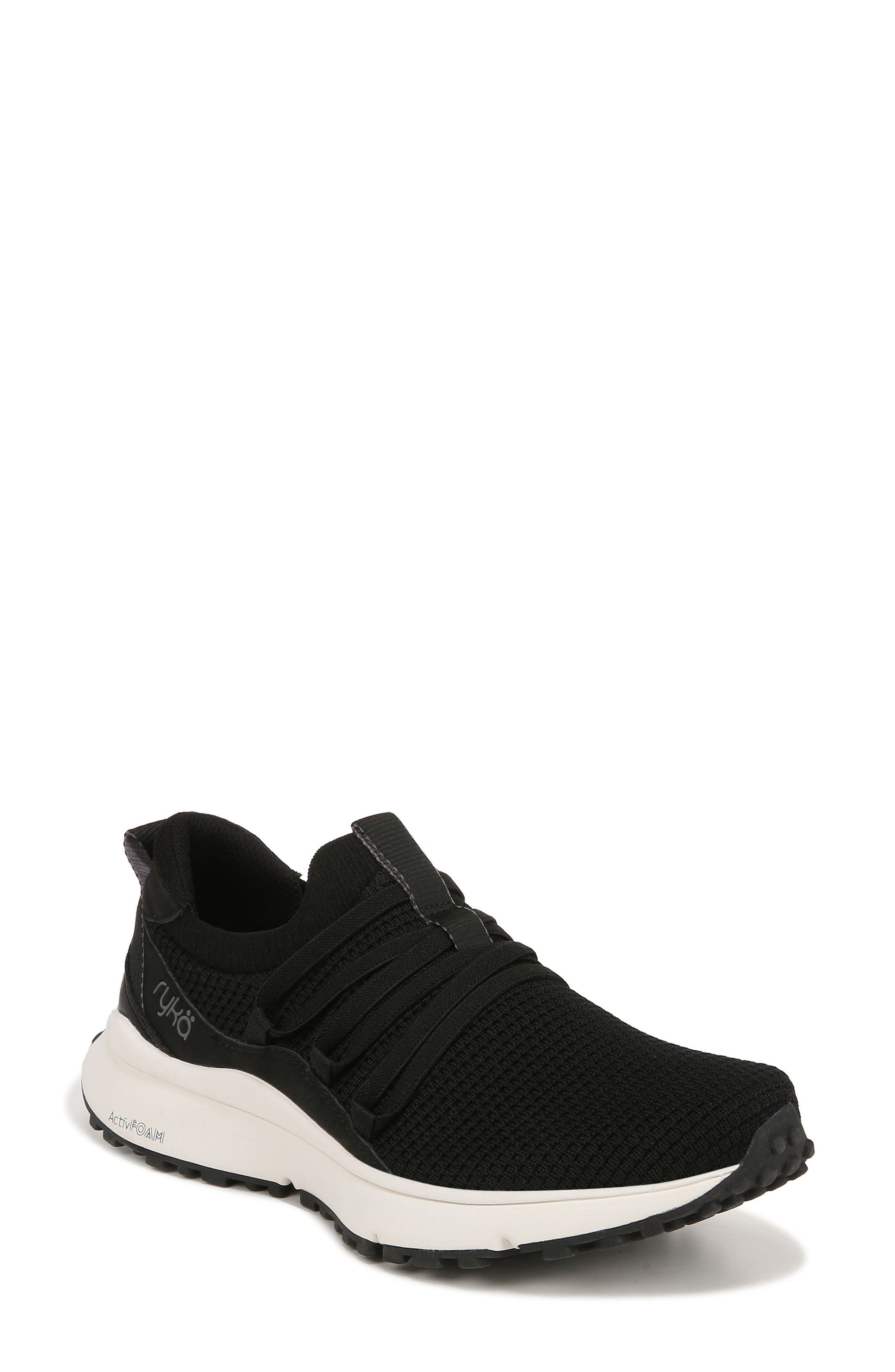 Rykä Jumpstart Lace Slip-On Sneaker, Main, color, Black