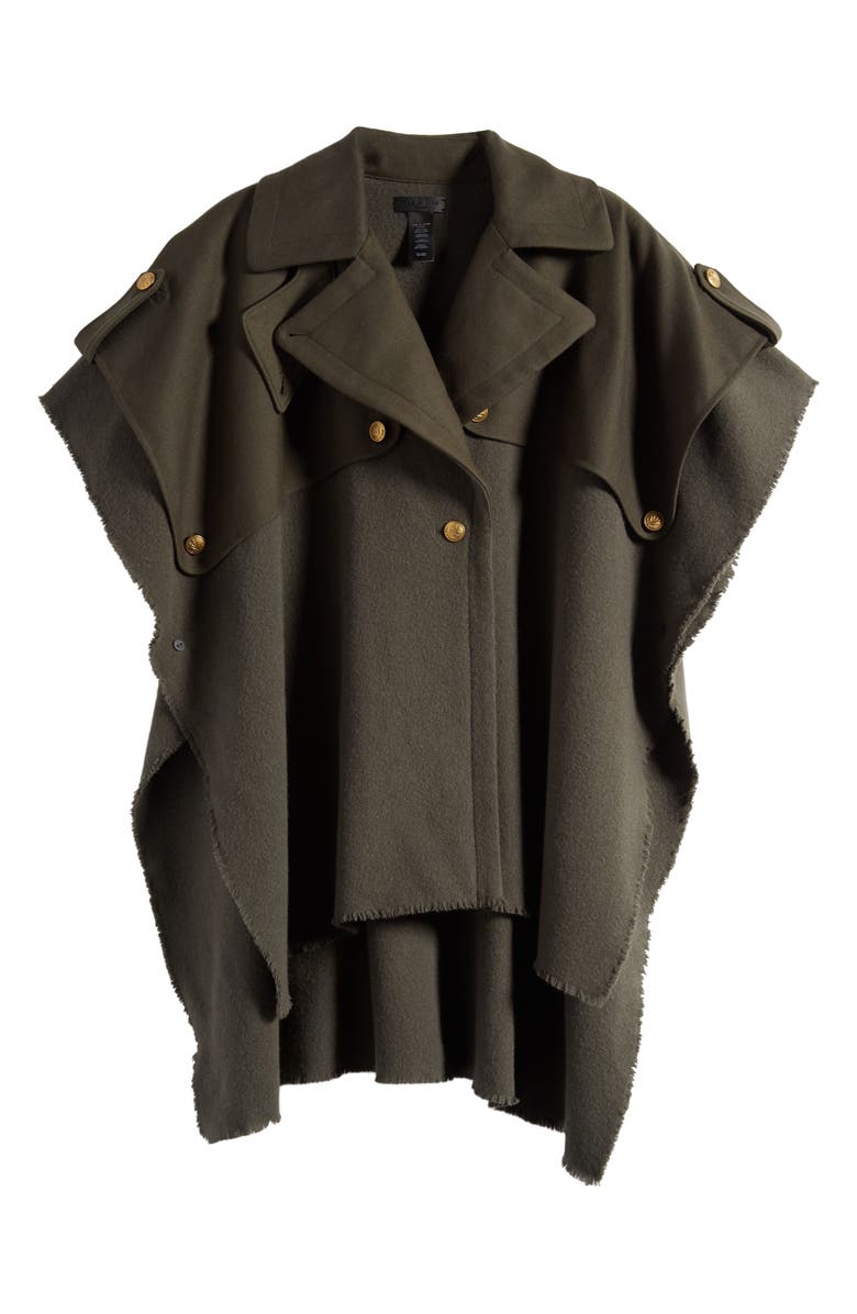 rag & bone Trench Wool Poncho, Main, color, 