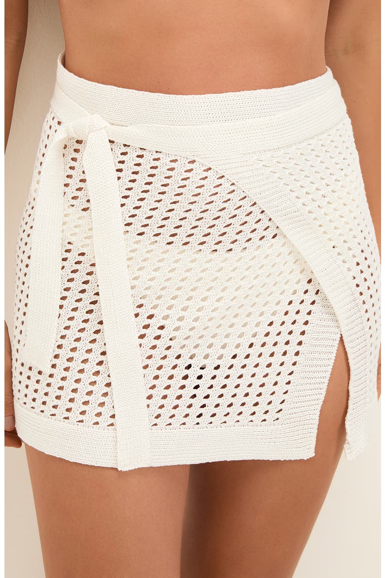 Rena Open Knit Cover-Up Pareo, Alternate, color, OFF WHITE