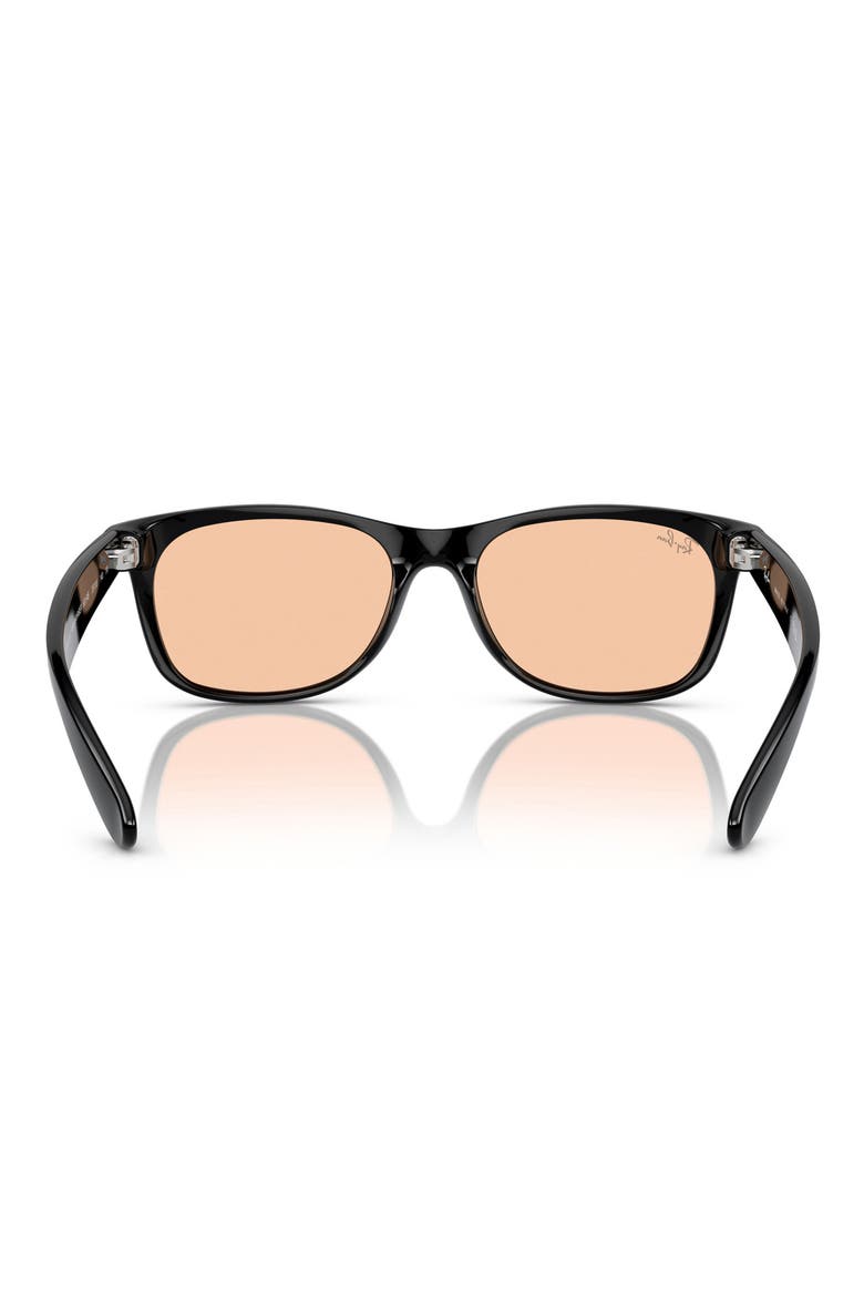 55mm Square Sunglasses, Alternate, color, BLACK / PINK