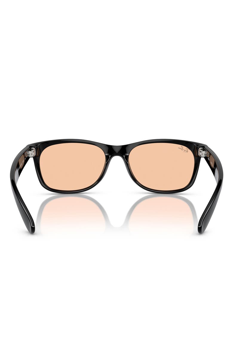 Ray-Ban 55mm Square Sunglasses, Alternate, color, Black / Pink