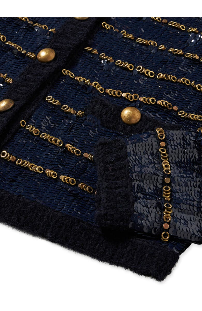 Fortela Divine Pailettes Jacket, Alternate, color, Blue