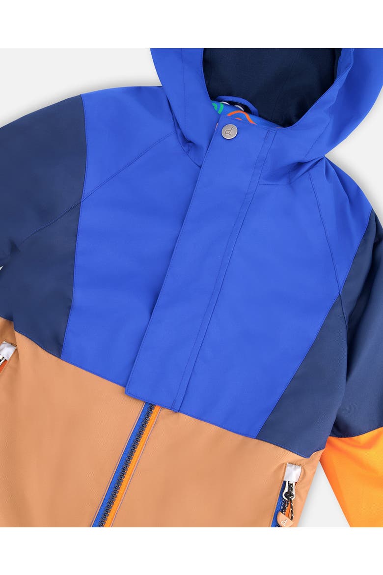 3-in-1 Two-Piece Colorblock Mid-Season Outerwear Set, Alternate, color, Blue Colorblock