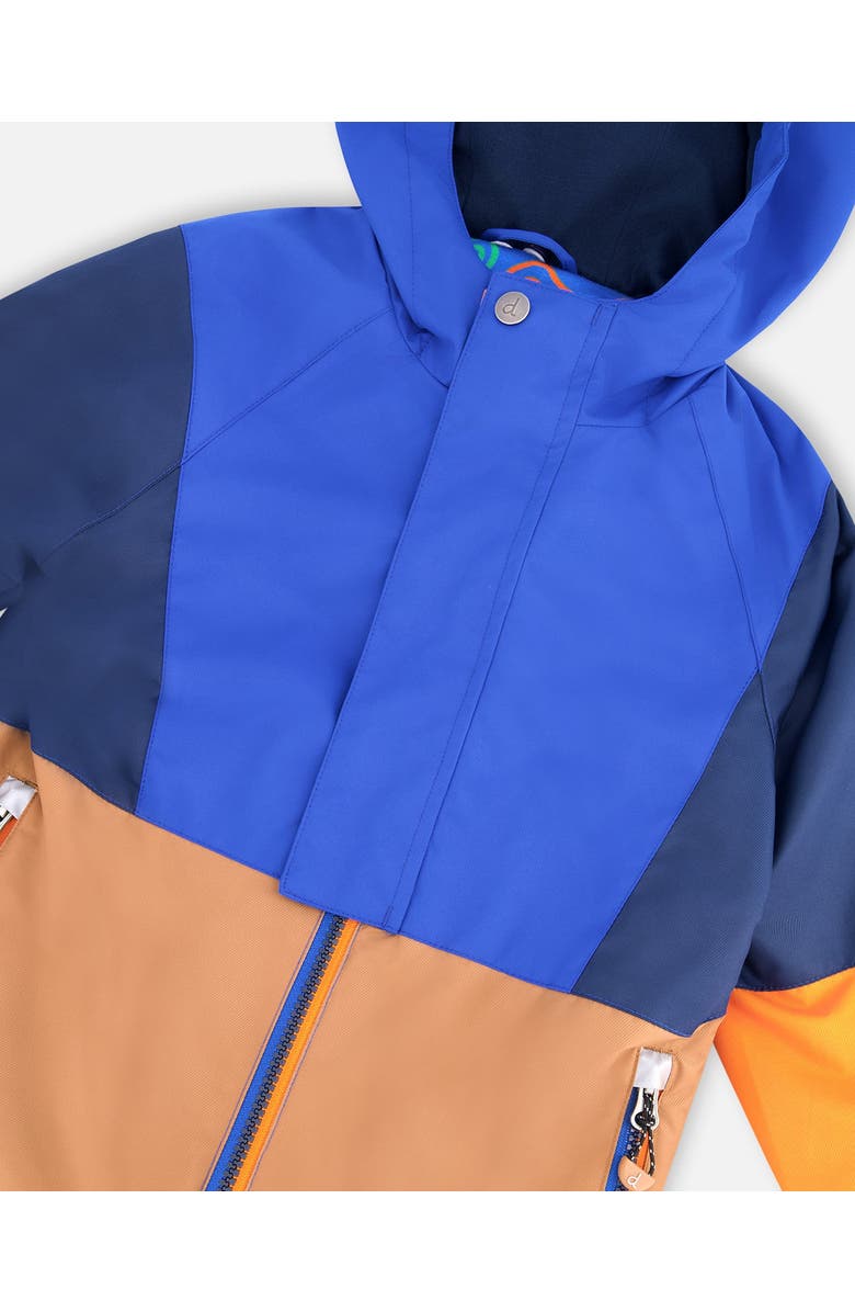 Deux par Deux 3-in-1 Two-Piece Colorblock Mid-Season Outerwear Set, Alternate, color, Blue Colorblock