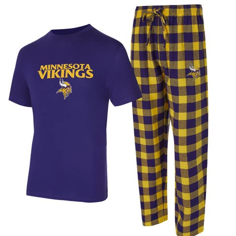 Men
s Concepts Sport Purple/Gold Minnesota Vikings Avondale T-Shirt 
Flannel Pants Set