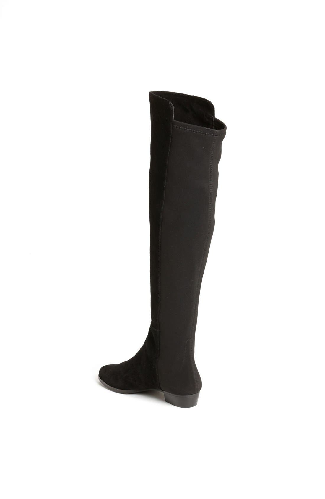 'Karita' Over the Knee Boot, Alternate, color, BLACK SUEDE