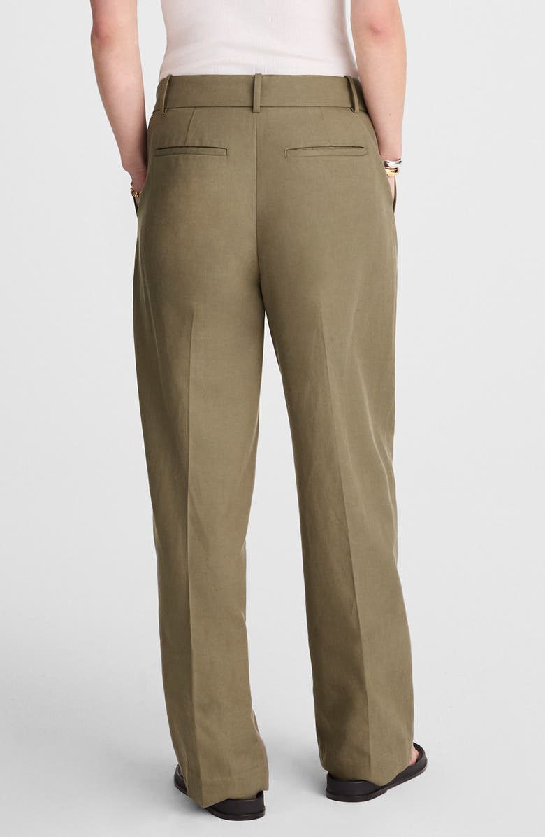 Madewell Slouchy Straight Leg Twill Pants, Alternate, color, Pressed Sage