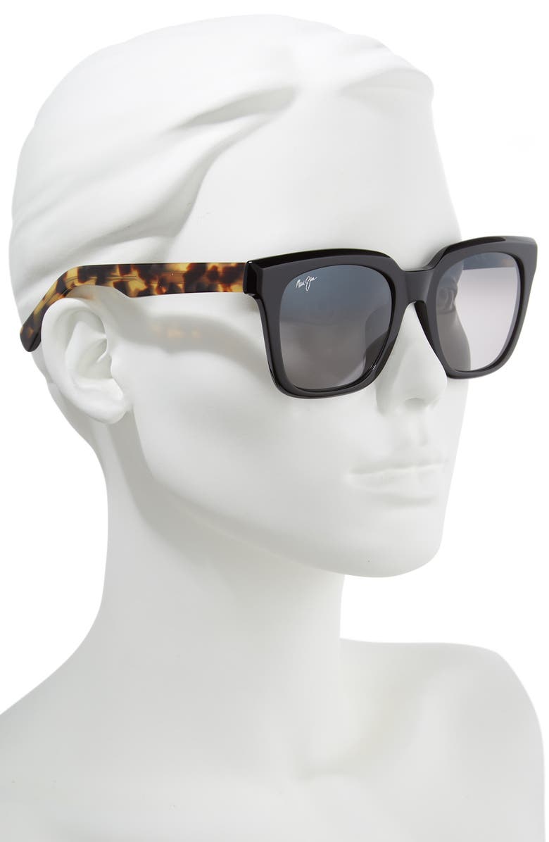Maui Jim Heliconia 53mm PolarizedPlus2<sup>®</sup> Square Sunglasses, Alternate, color, 