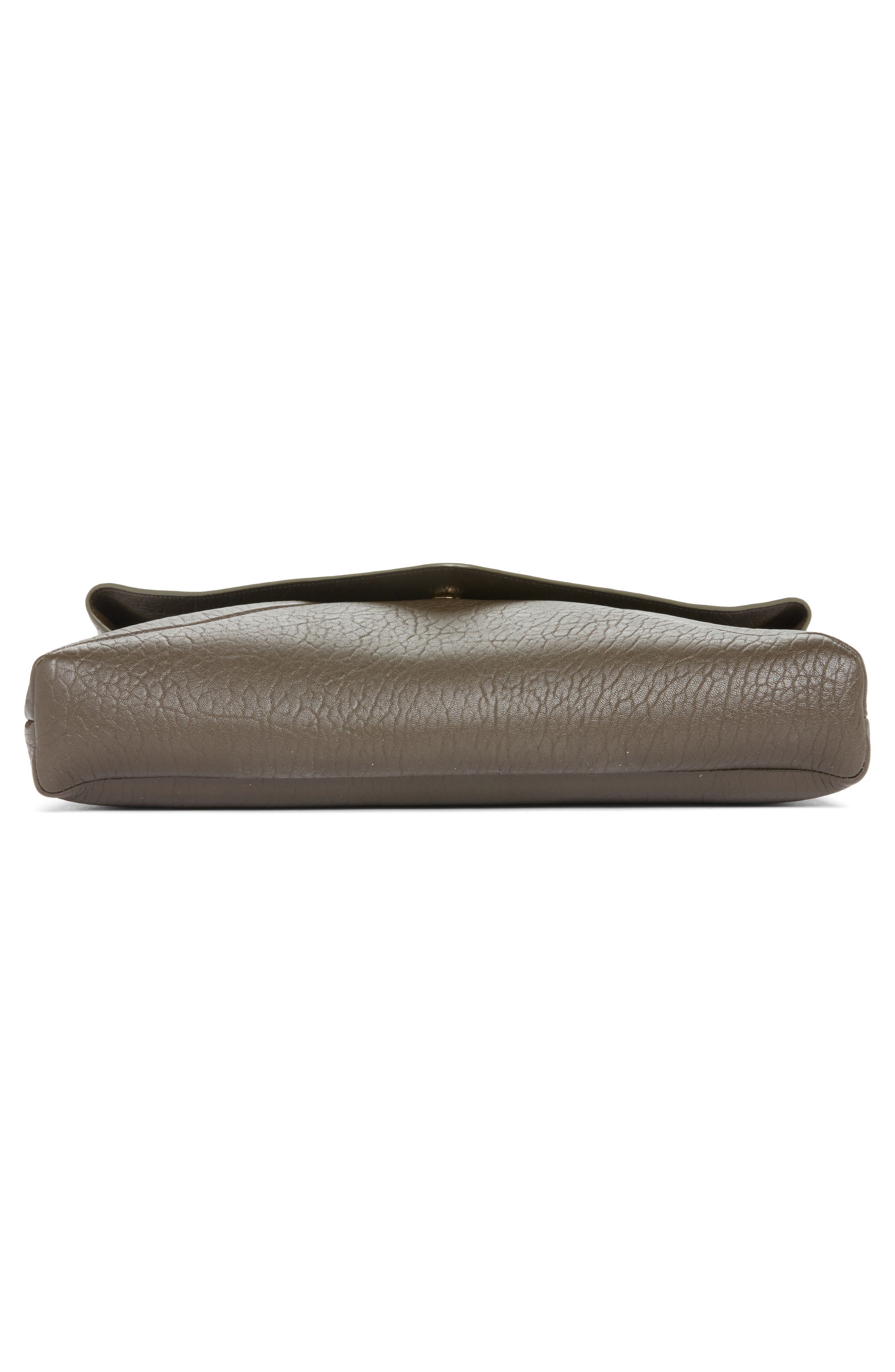 Cassandre Leather Shoulder Bag, Alternate, color, LIGHT MUSK