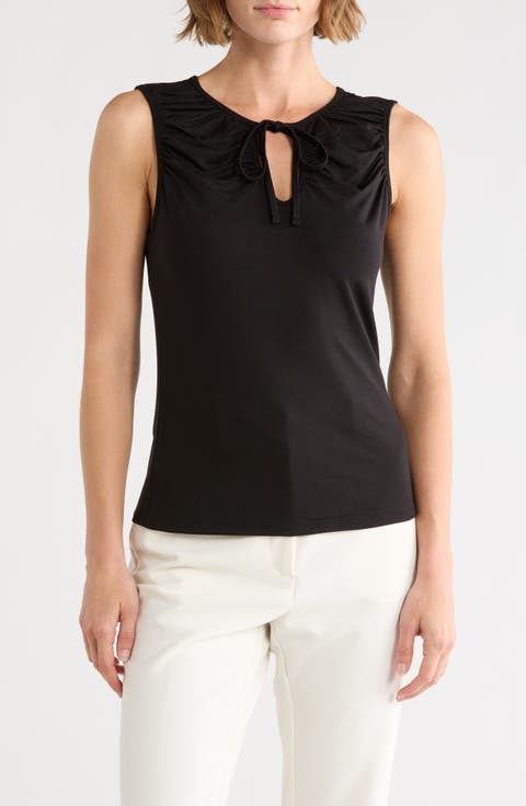 Sleeveless Scoopneck Top