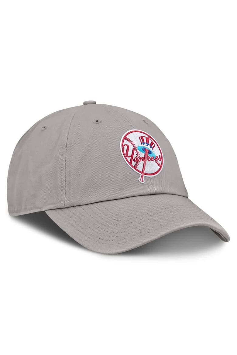 Men's Nike Gray New York Yankees Cooperstown Collection Club Adjustable Hat, Alternate, color, Gray