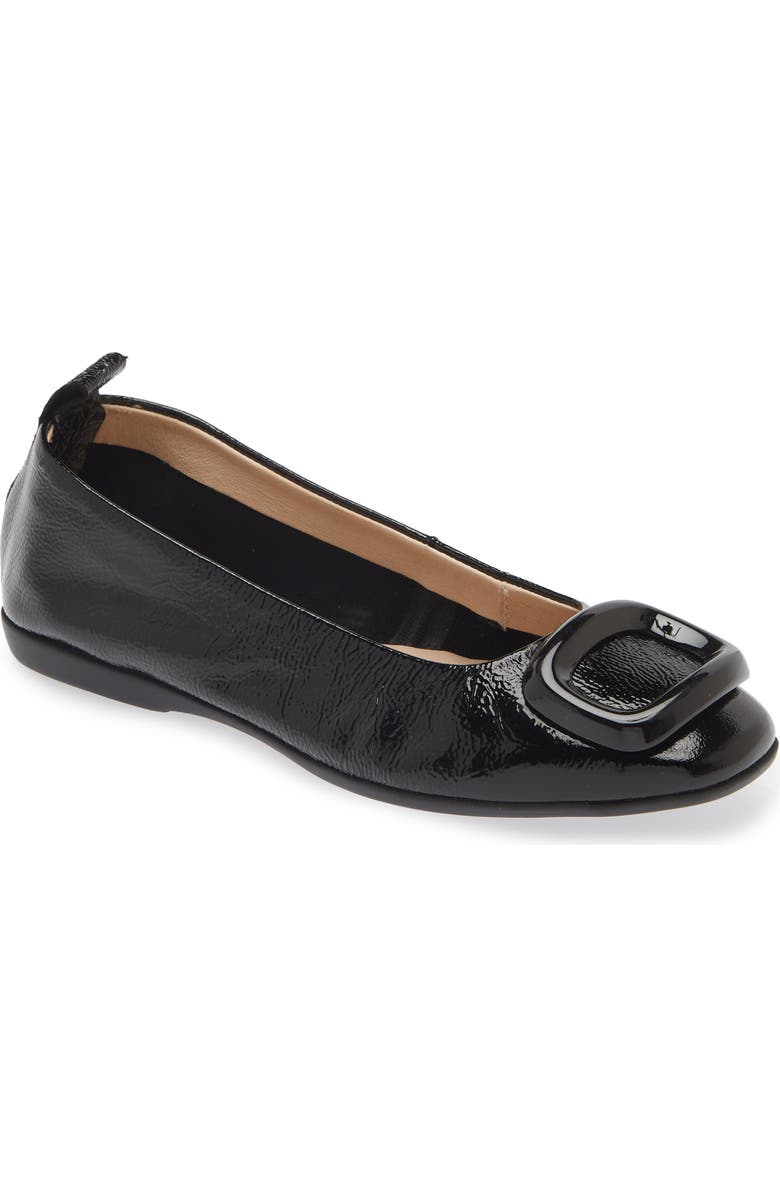 Wonders Ballet Flat, Main, color, Lack Black