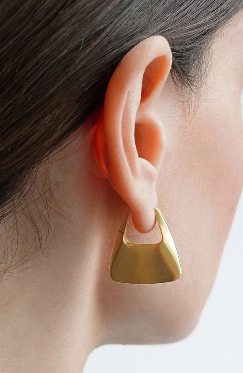 Dean Davidson Oslo Hinge Square Hoop Earrings, Alternate, color, Gold