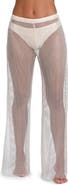 L'AGENCE Noemi Wide Leg Mesh Cover-Up Pants