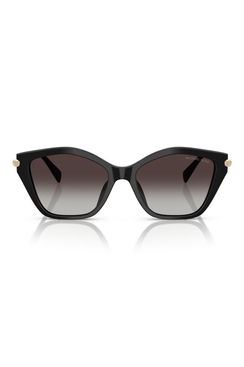 52mm Catskills Gradient Irregular Sunglasses, Main, color, BLACK / DARK GREY GRADIENT
